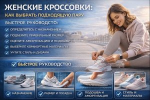 Женские кроссовки: как выбрать подходящую пару — быстрое и понятное руководство