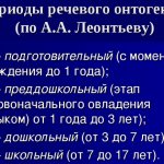 Периоды речевого онтогенеза по А. А. Леонтьеву